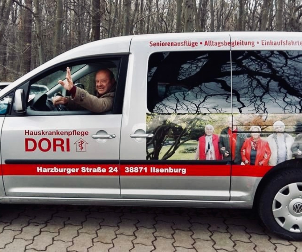 Foto unseres Fahrdienstes im Einsatz